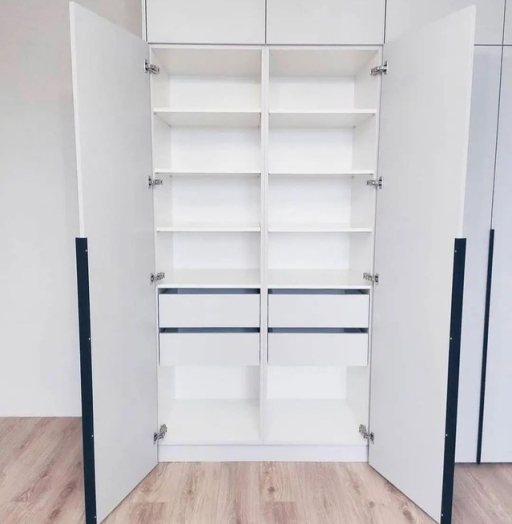 Распашные шкафы-Белый шкаф с распашными дверями «Модель 10»-фото3